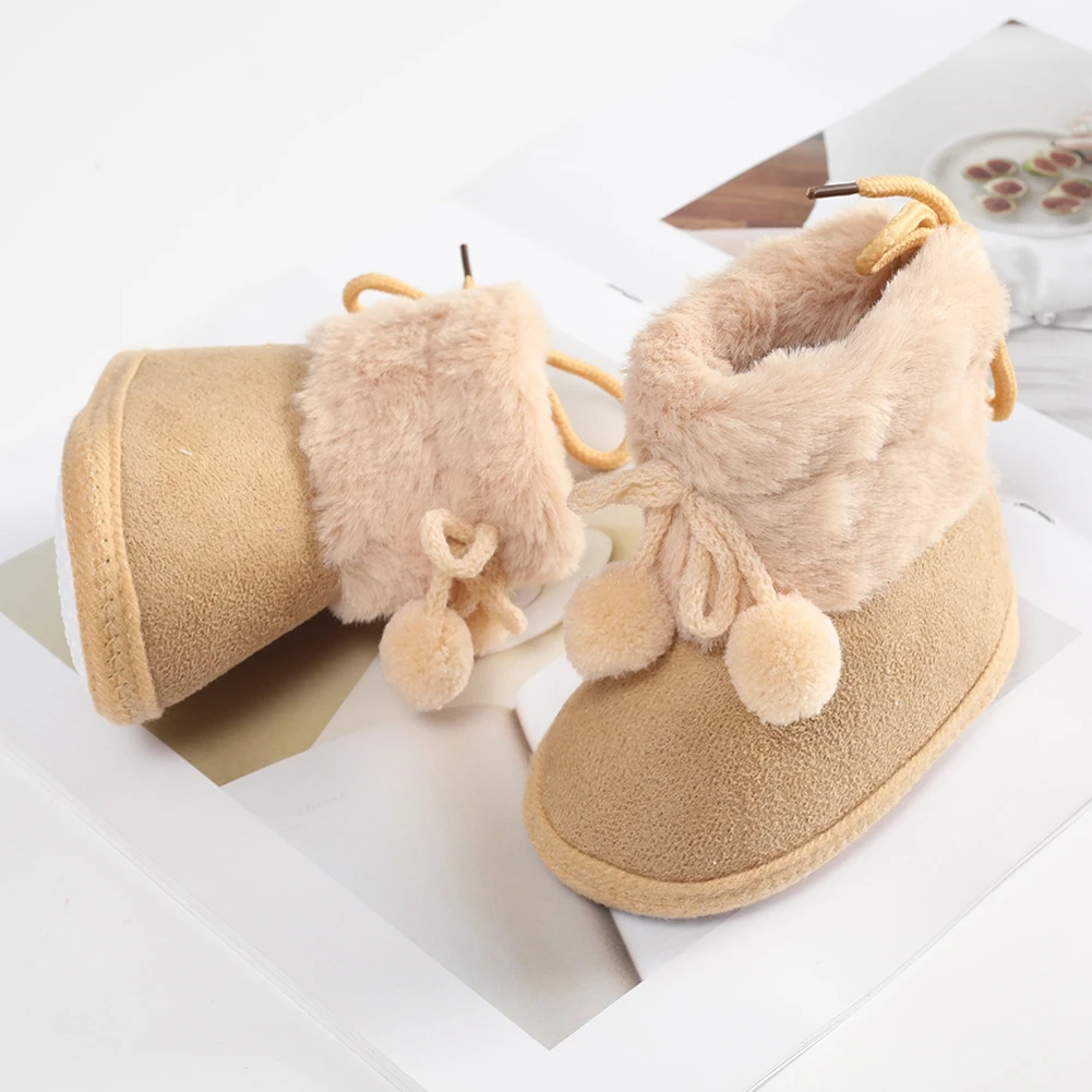 Winter Snow Baby Boots Newborn Warm Booties Soft Sole First Walkers Shoes for Ba