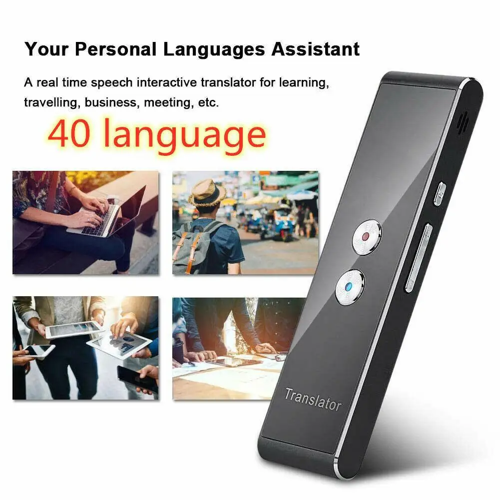 Wireless Voice Translate 40 Languages Multi Smart Instant Translated 2 Way Real 