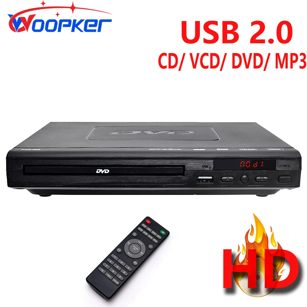 Woopker Home Theatre Vd-225Multi Region Dvd Player with Digital Tv Support Enjoy