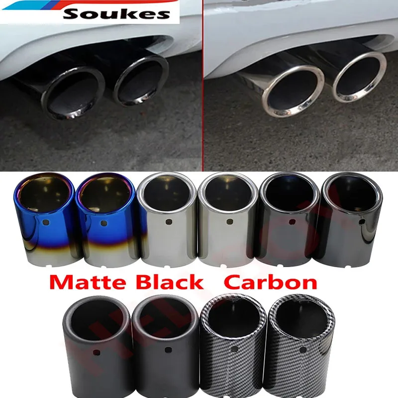 car styling Stainless steel Exhaust Muffler Tip Pipe auto accessories For VW Vol