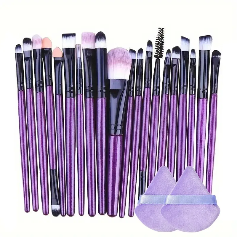 20Pcs Makeup Brush Set Eyeliner Brush Blending Brush Makeup Brushes for Cheeks E