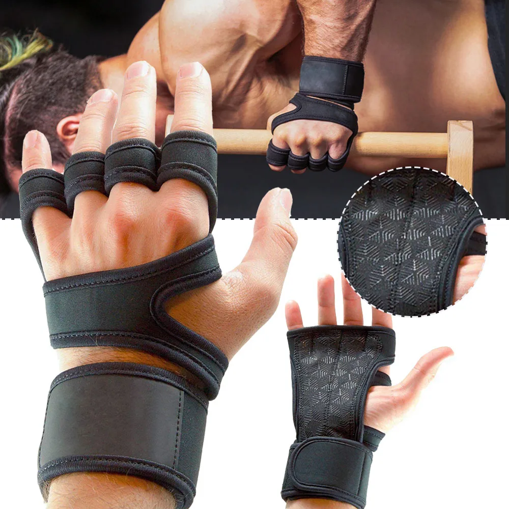 1 Pairs Weightlifting Training Gloves for Men Women Fitness Sports Body Building