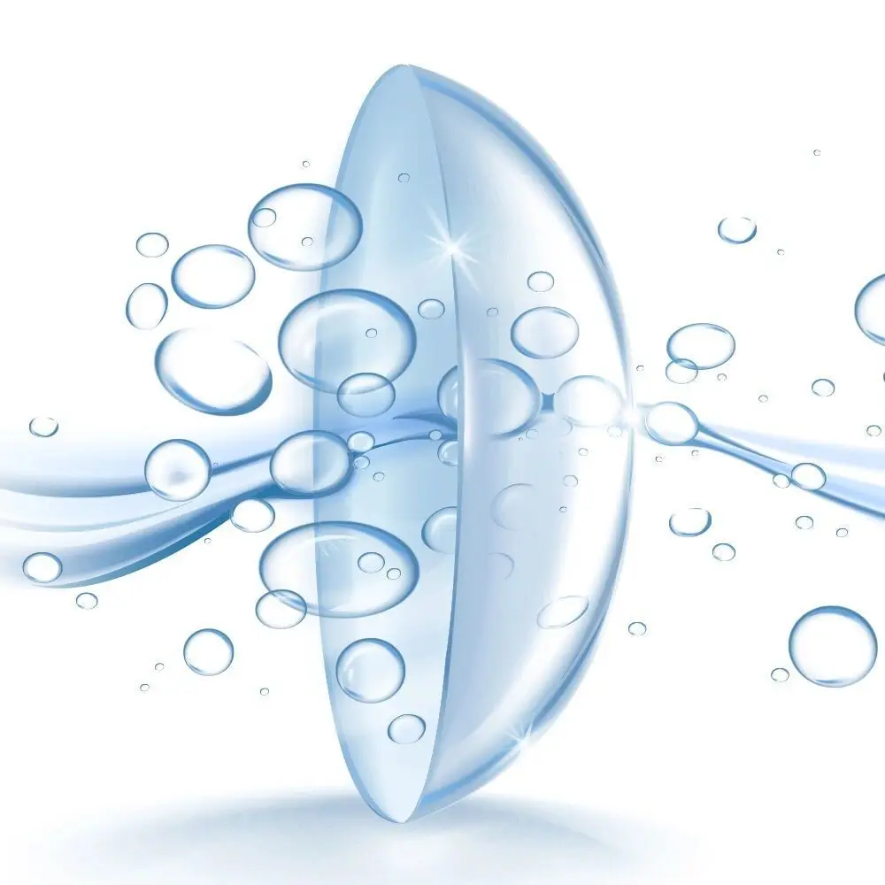 2pcs/pair Color Contact Lens Transparent Myopia Comfortable Clear Prescription S