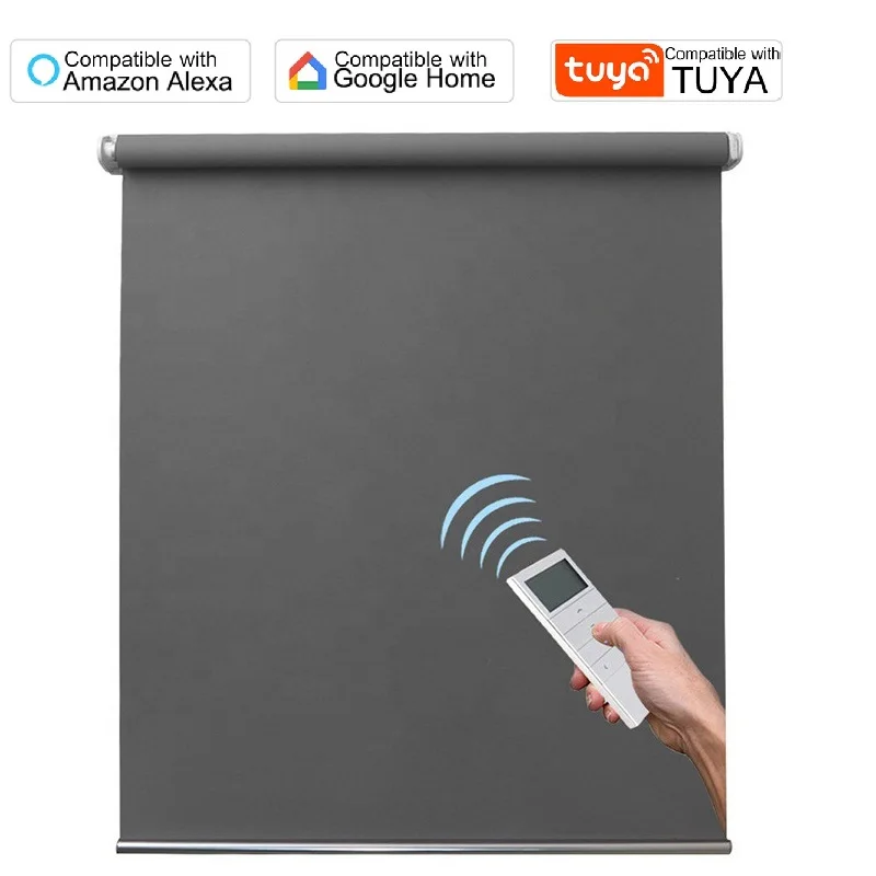 Customize Motorized Electric Shades TUYA Smart Blinds Alexa Google Compatible ,S