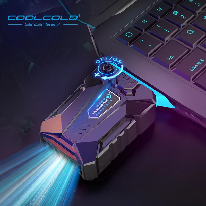 COOLCOLD Vacuum Portable Laptop Cooler USB Air Cooler External Extracting Coolin