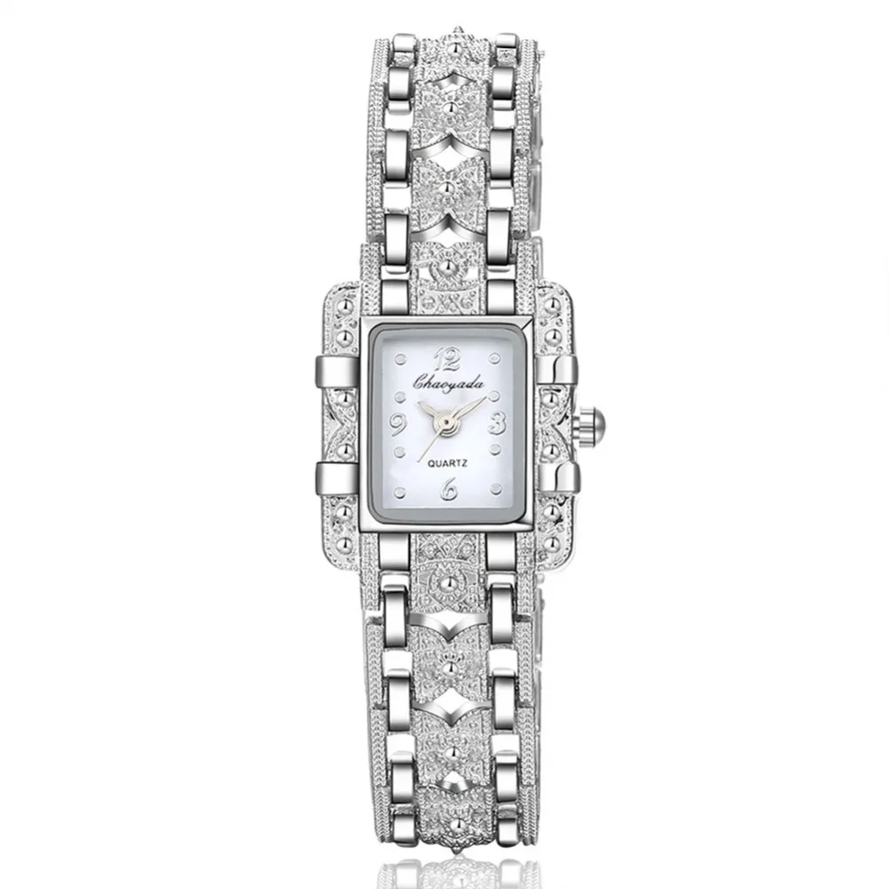 Sales Women Silver Bracelet Watch Fashion Women Watches Rhinestone Steel Ladies 