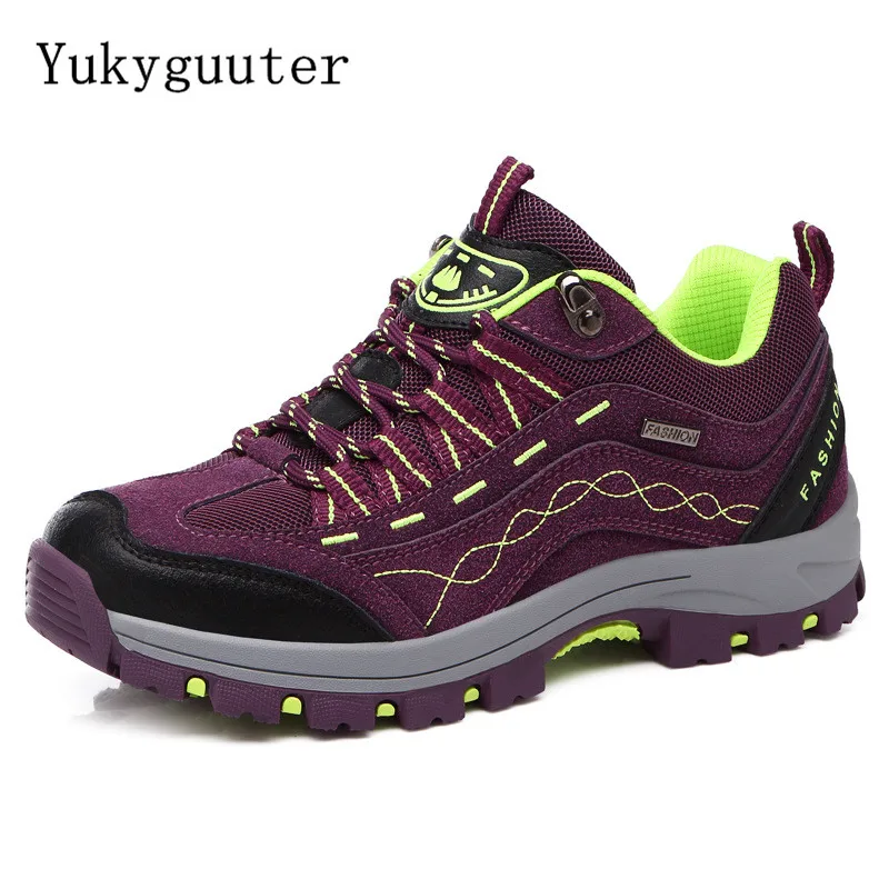 Women Men Hiking Shoes Outdoor Trekking Sports Climbing Camping Boots Non-slip W