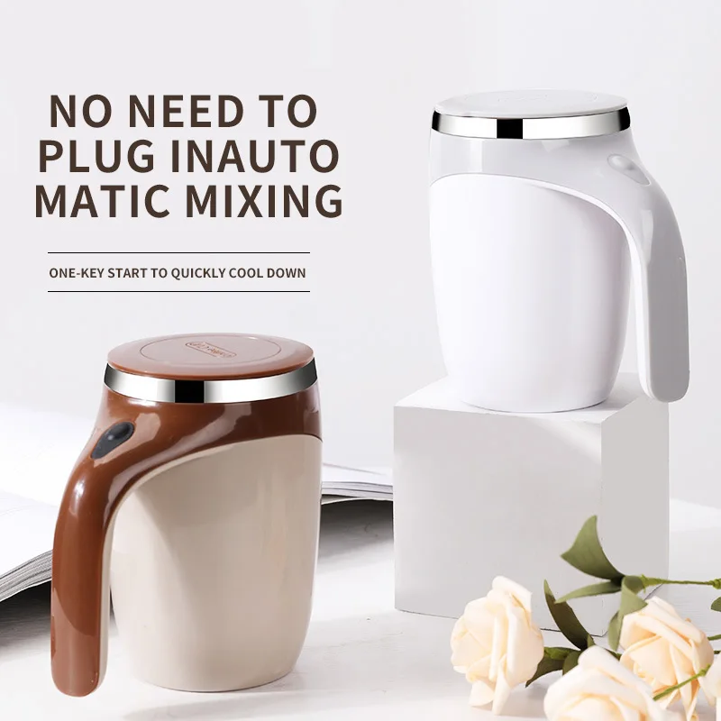 Automatic Stirring Cup Mug Rechargeable Portable Coffee Electric Stirring Stainl