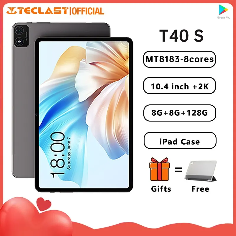 Teclast T40S 2024 Tablet (MTK8183 8-core 2.0GHz/16GB(8GB+8GB) RAM/128GB ROM/10.4