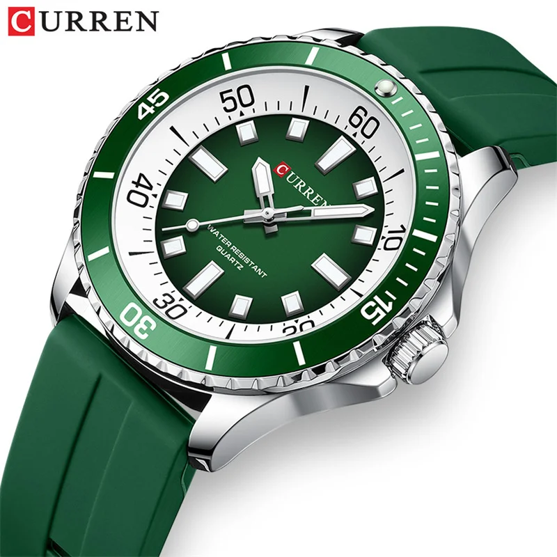 Curren 8448 Male reloj hombre lujo alta gama quartz Wristwatch Sport Waterproof 