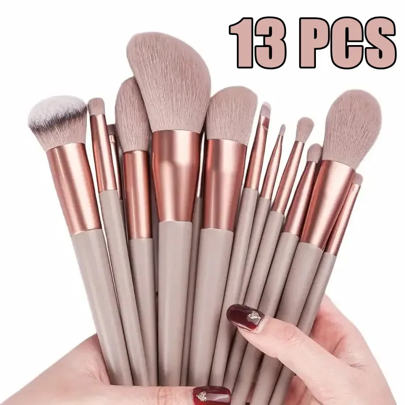 13Pcs Soft Fluffy Makeup Brushes Set for Cosmetics Foundation Blush Powder Eyesh