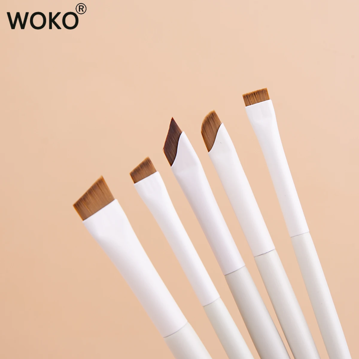 5Pcs Ultrathin Blade Eyeliner Eyebrow Brush Set Professional Eyeliner Brush Eyeb