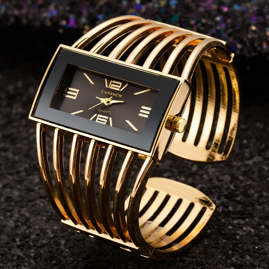 Luxury Gold Wrist Watches Women Bangle Bracelet Watches Casual Ladies Clock Hodi