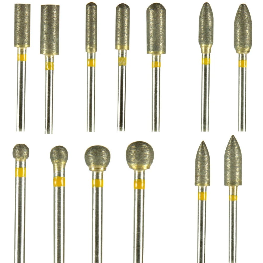 Dental Fully sintered Diamond 2.35m Drill Bur Fine Extra Fine Zirconia Ceramics 
