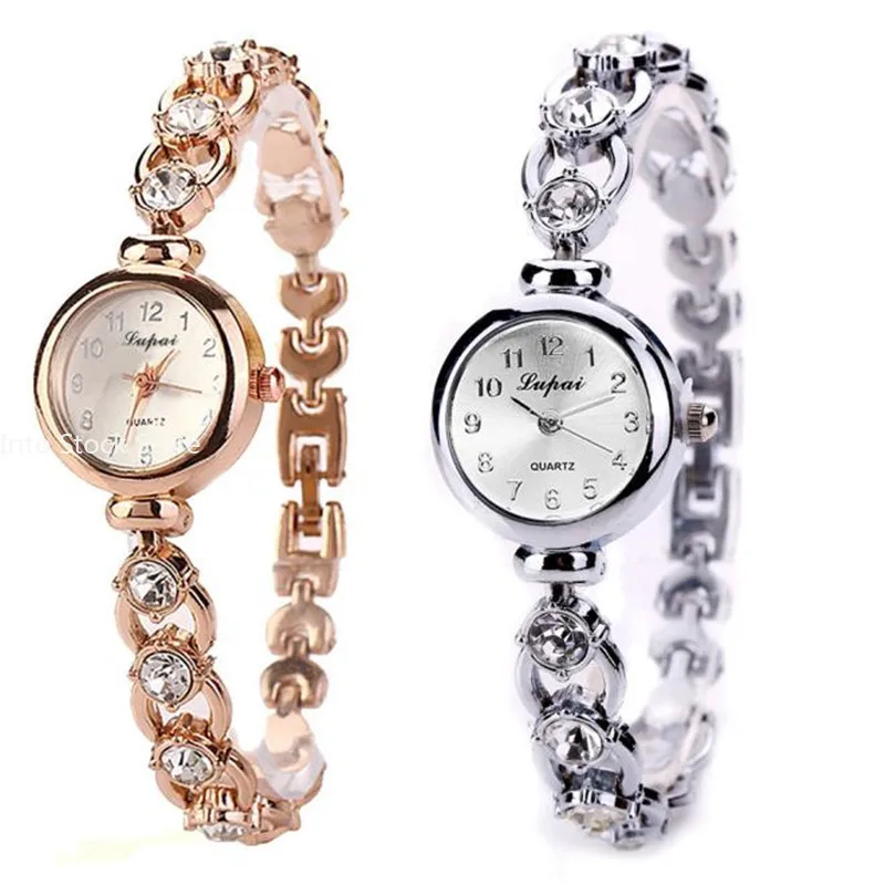 Ladies's Wristwatch Alloy Rhinestone Luxury Diamond Watch for Women Casual Quart
