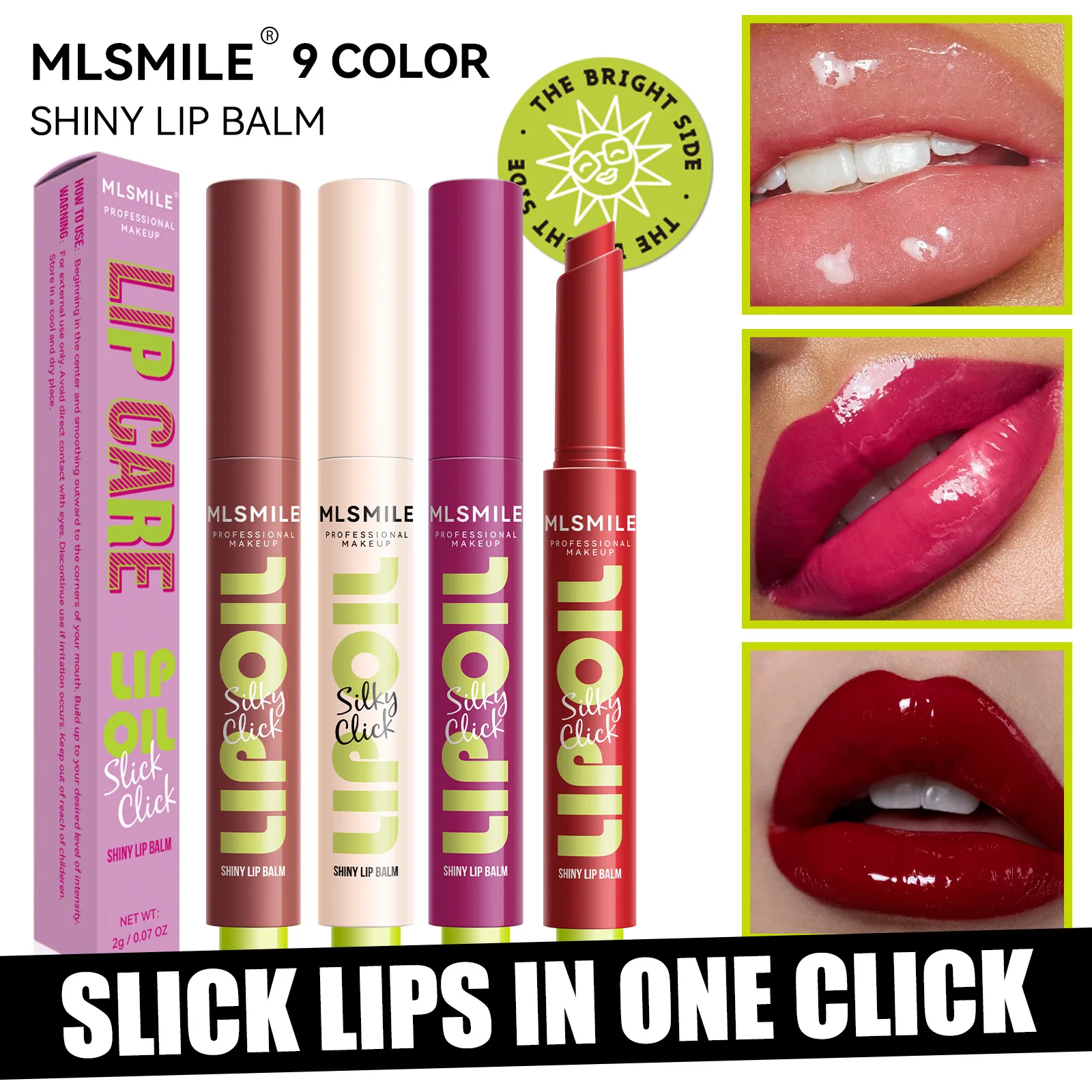 9 Colors Lip Rouge Shiny Lip Balm Long Lasting Waterproof Lip Gloss Lipstick for