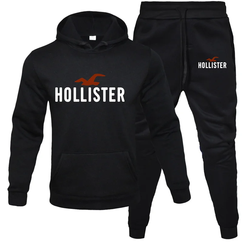 Fleece Hoodies Sports Suit New Print Mens Sweatshirt Suit High Quality Hooded Tr