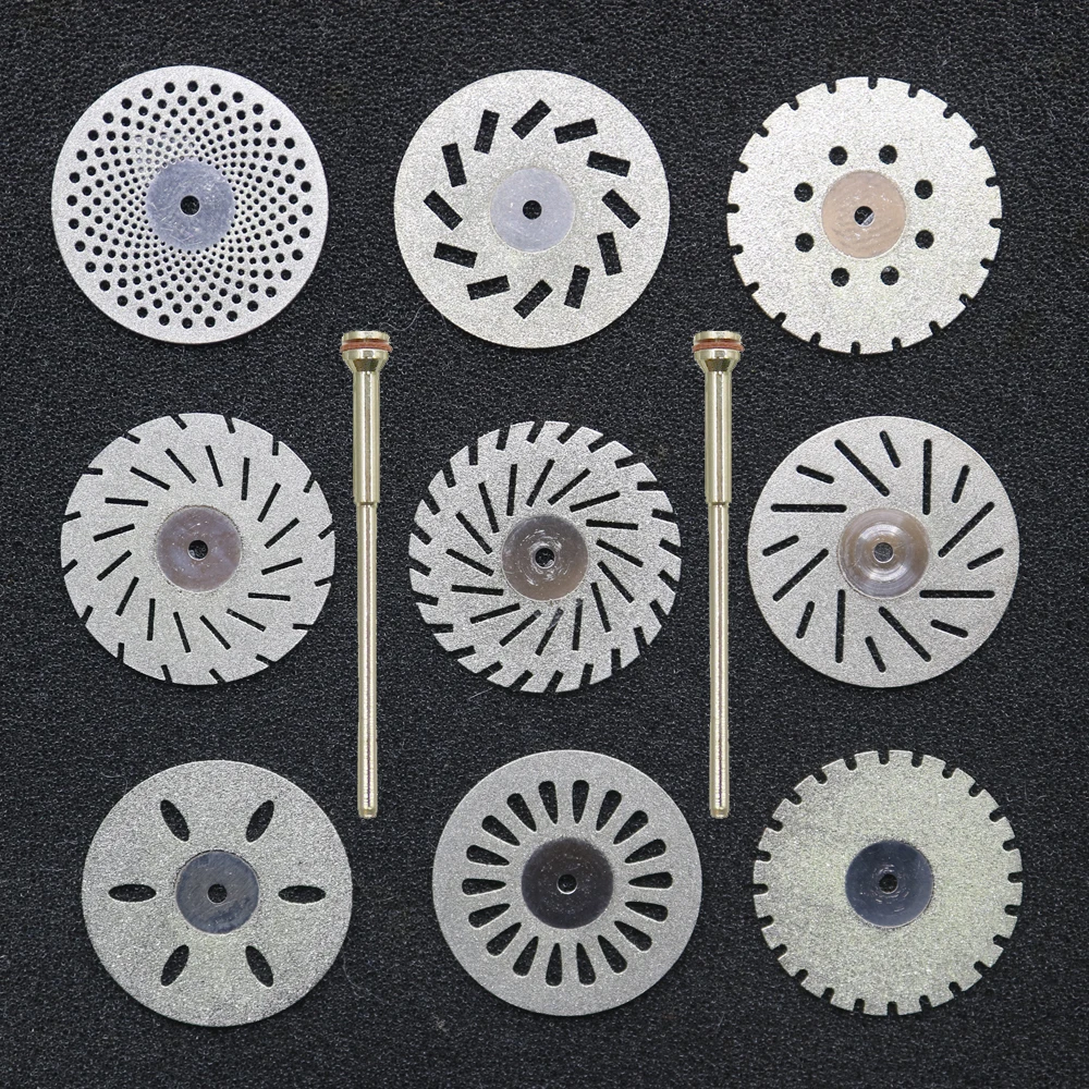 Dental lab 0.20mm Double Sided Diamond Cutting Disc for separating polishing cer