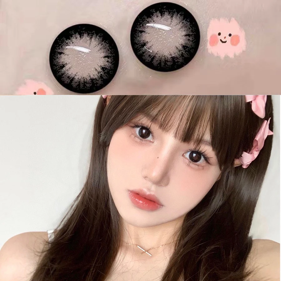 VisualClick Colored Lenses for Eyes Myopia Prescription High Quality Eyes Contac