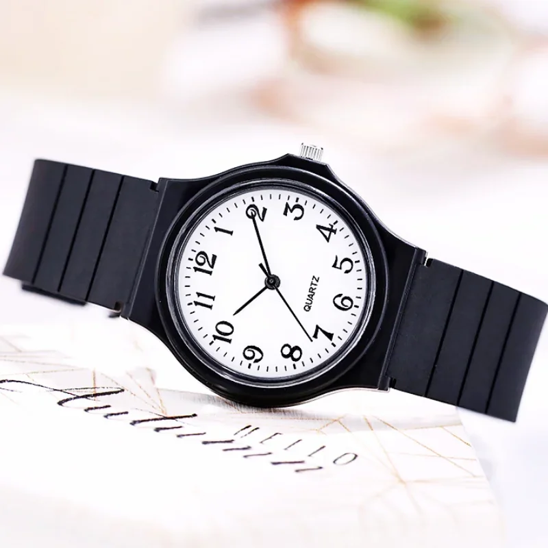 Simple Fashion Quartz Watch for Women Student Wrist Watches Silicone Strap Watch