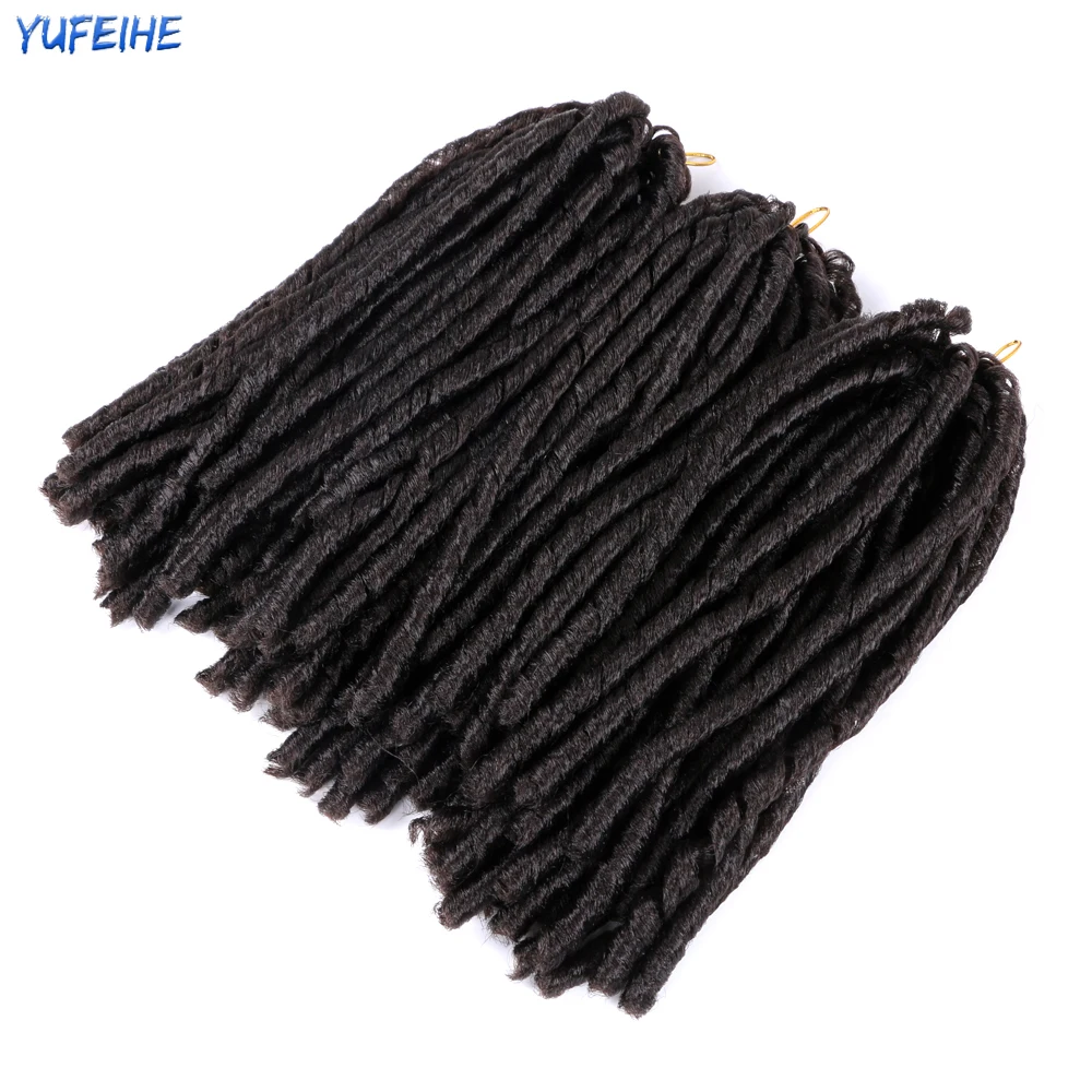 14inch 70g/Pack Faux Locs Synthetic Braiding Hair Extensions Afro Hairstyles Sof