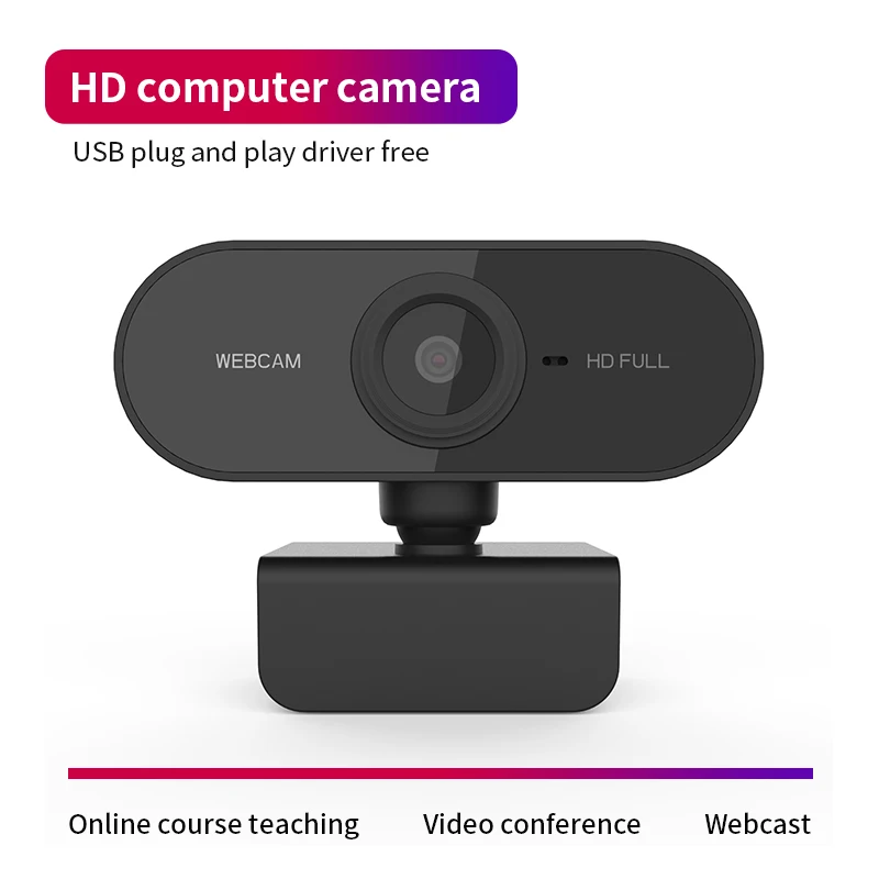 1080P high-definition mini computer camera, live streaming camera, built-in micr