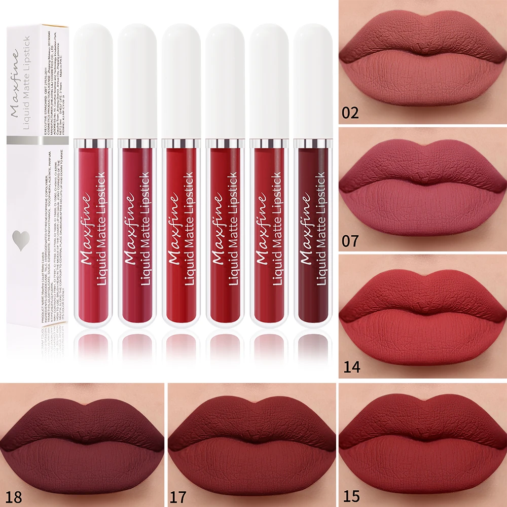 Matte liquid lipstick Waterproof sexy velvet lip glaze Long lasting moisturizing