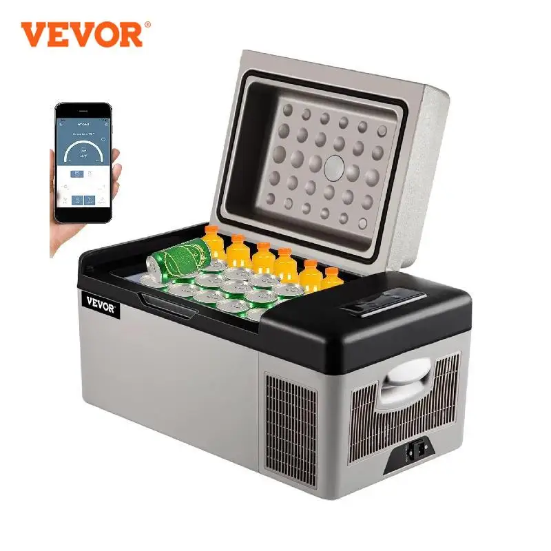 VEVOR 20 L Portable Refrigerator Car Refrigerator Electric Compressor Cooler wit