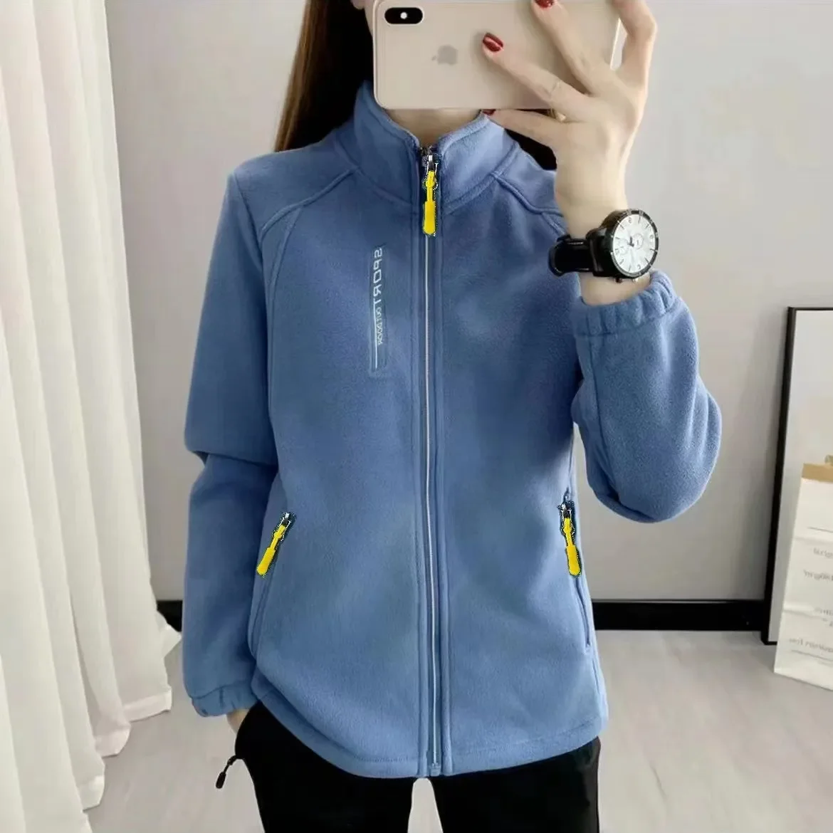 Plus Size Fleece Coats for Women Winter Spring Warm Casual Outdoor Sportswear Hi