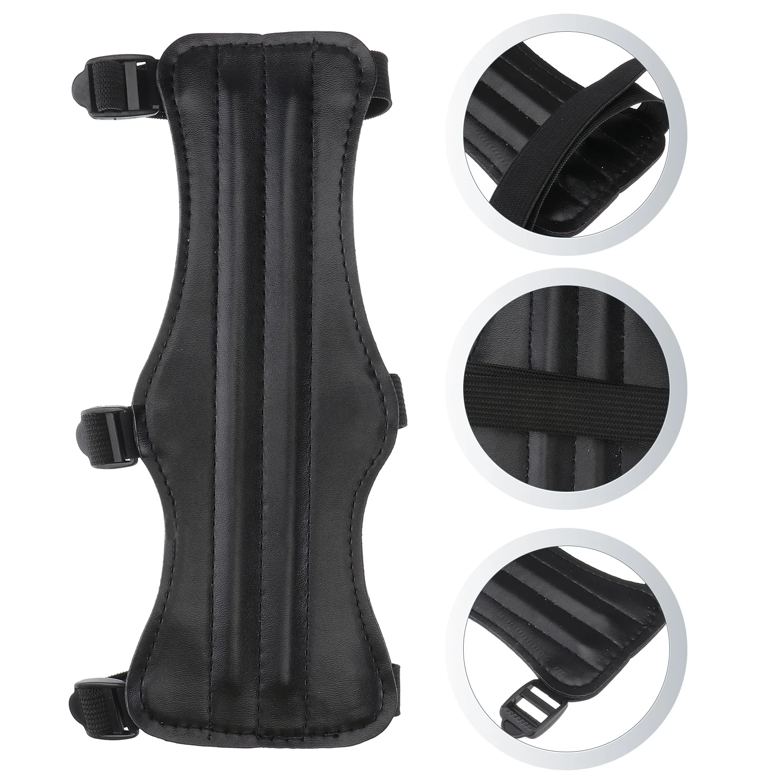 Safe Strap Bow Wrist Guard Adjustable Wristband Protective Arm Gear Finger Arche