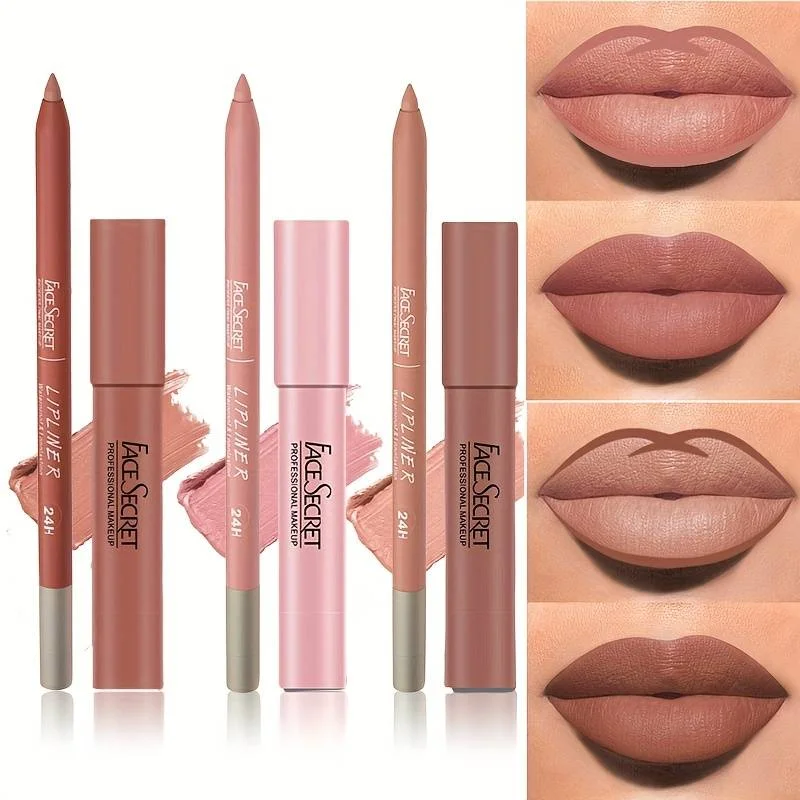 Matte Lipliner&Lipstick Set,Waterproof, Long Lasting Lip Makeup, Soft Matte Colo