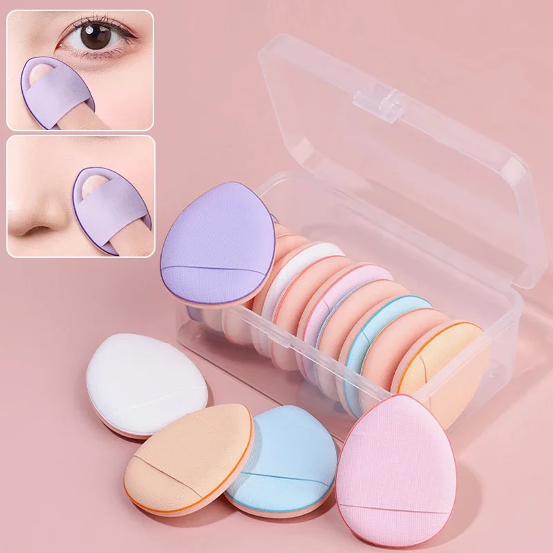 10Pcs Mini Finger Puff Foundation Small Air Cushion Powder Sponge Face Concealer