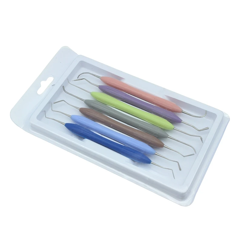 7pcs Dental Composite Resin Filling Spatula Aesthetic Restoration Set Resin Fill