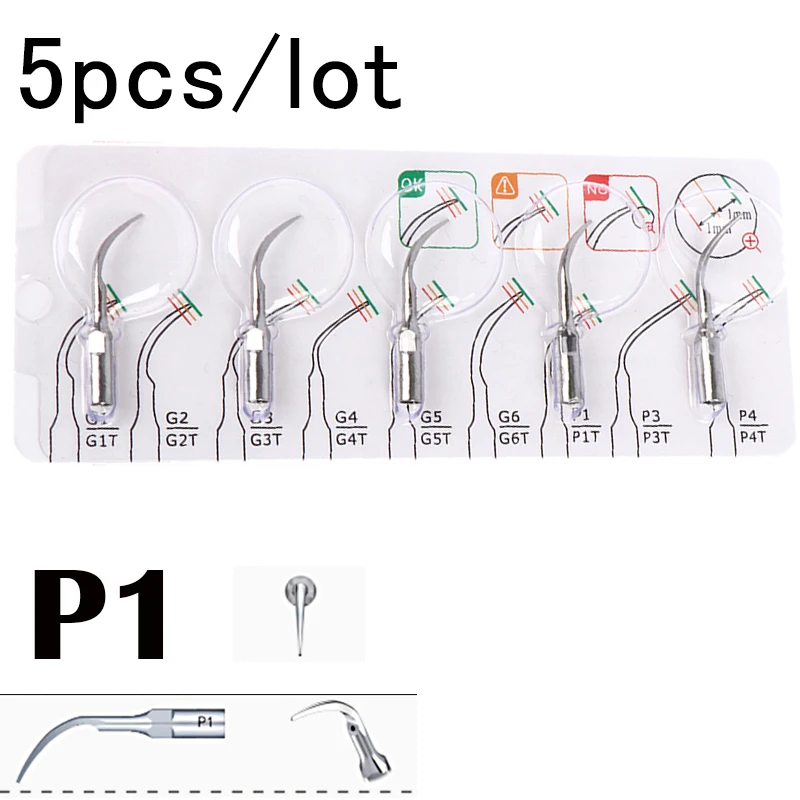 5pcs/lot Dental Ultrasonic Scaler Scaling Periodontics Endodontics Endo Perio Sc