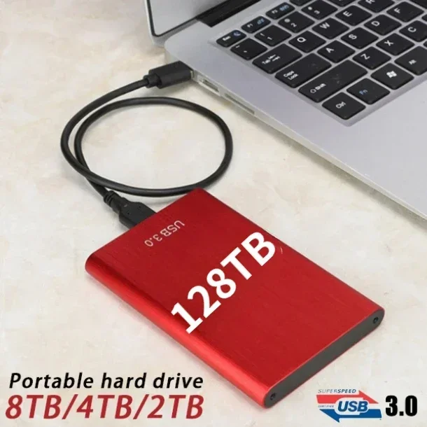 New Portable Hard Drive Ssd 1TB Disks 2TB External Drive Type-C USB 3.0 High Spe