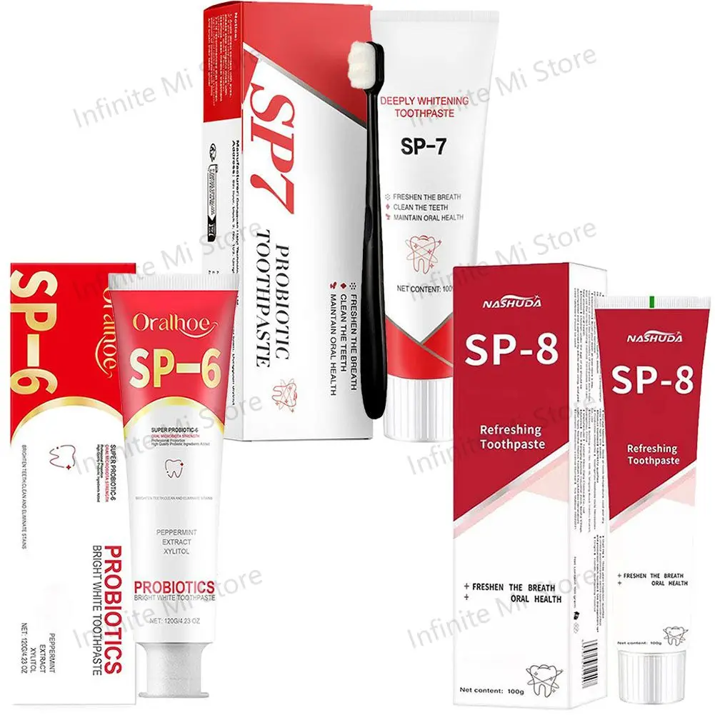 SP-6 Probiotics Brightening Toothpaste White Tooth Stains Smoke Stains Amino Aci