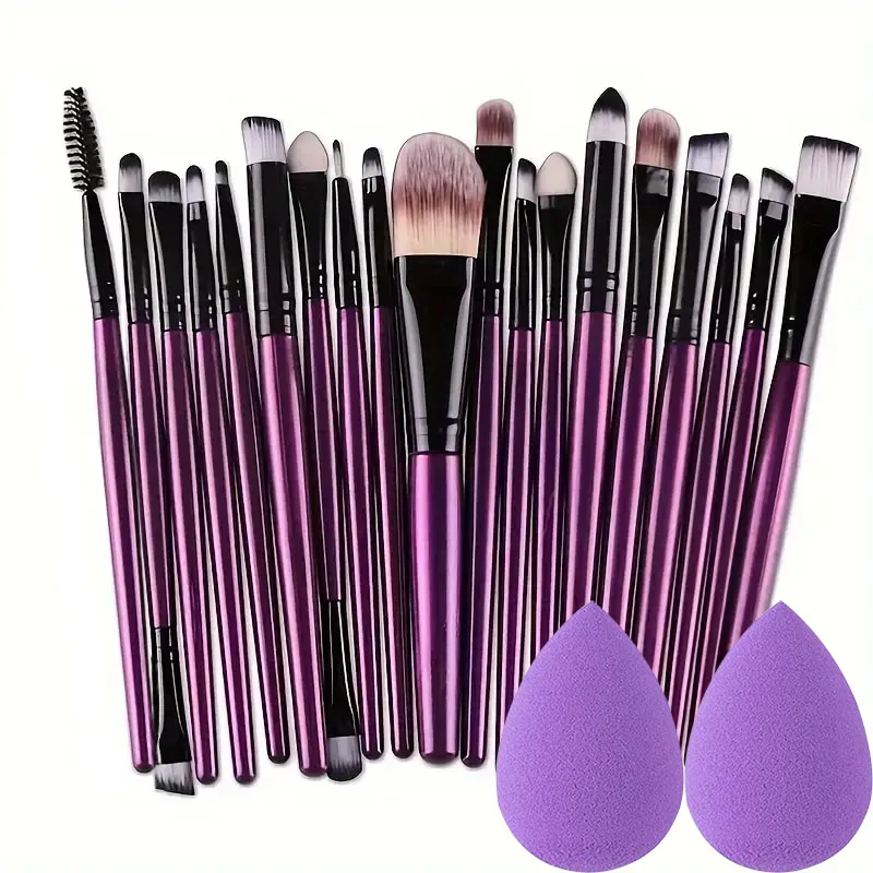 20Pcs Makeup Brushes Set Soft Fluffy For Cosmetics Foundation Blush Powder Eyesh
