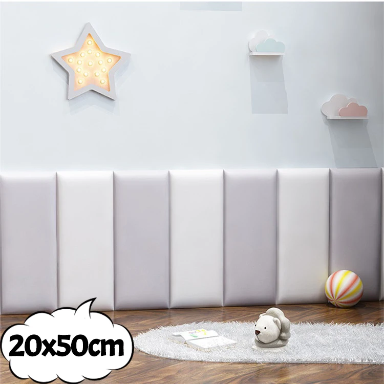 3D Wall Stickers Self-adhesive Thicken Tatami Anti-collision Soft Back Wall Mat 
