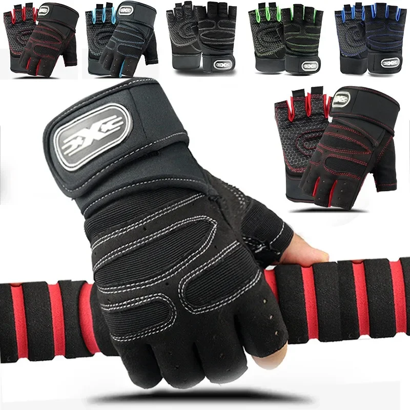 Outdoor Sport Gloves for Men Women Wrist Guard Fitness Gym Cycling Hiking Boxing