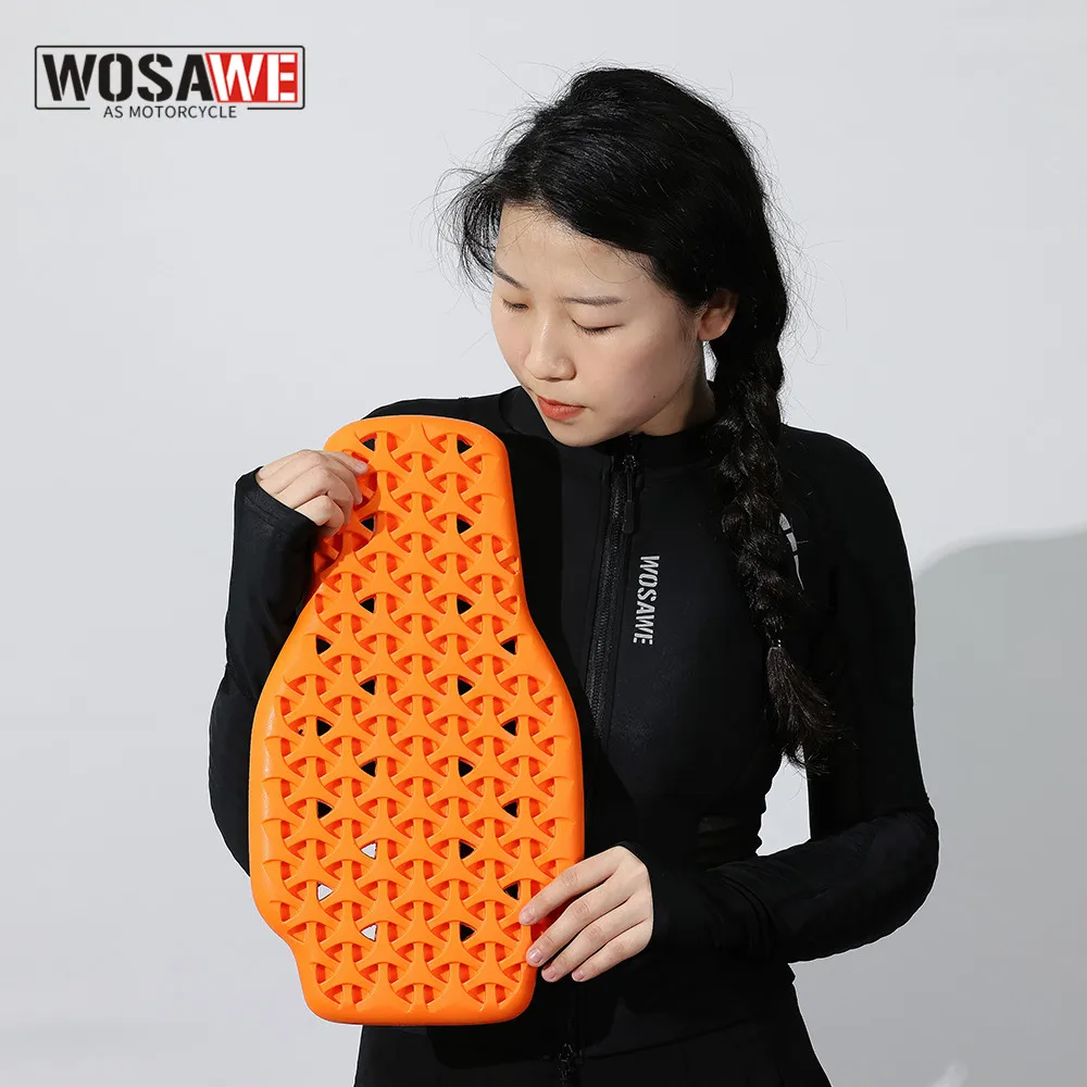 WOSAWE Motorcycle Back Protector Breathable Armour Insert Back Protector Racing 