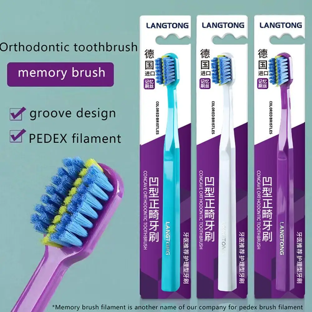 NEW High-end 1PC Clean Orthodontic Braces Adult Orthodontic Toothbrushes Dental 