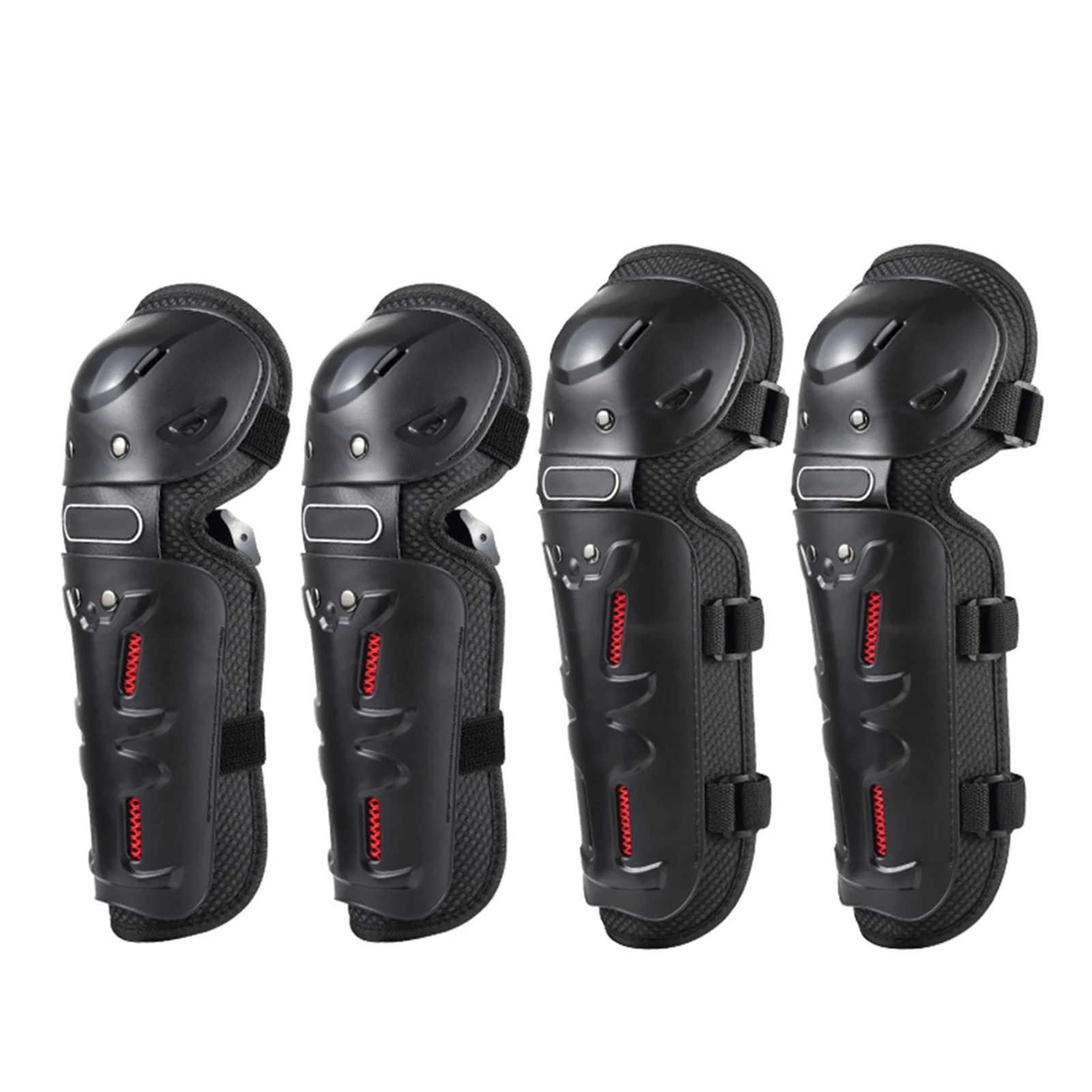 4PCs Cycle Knee Brace and Elbow Guards Bicycle MTB Bike Motorcycle Riding Knee S