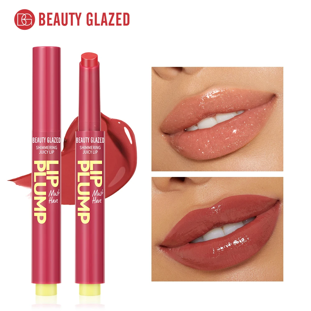 Beauty Glazed 12 Color Shimmering Juicy Lipstick,Shining Lip Plump,Moisturizing 