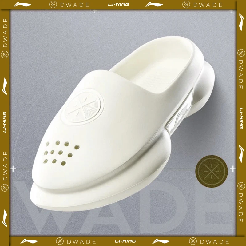 Li-Ning Men WADE Off Court Slides Lightweight Cushion Reflective Basketball Slip