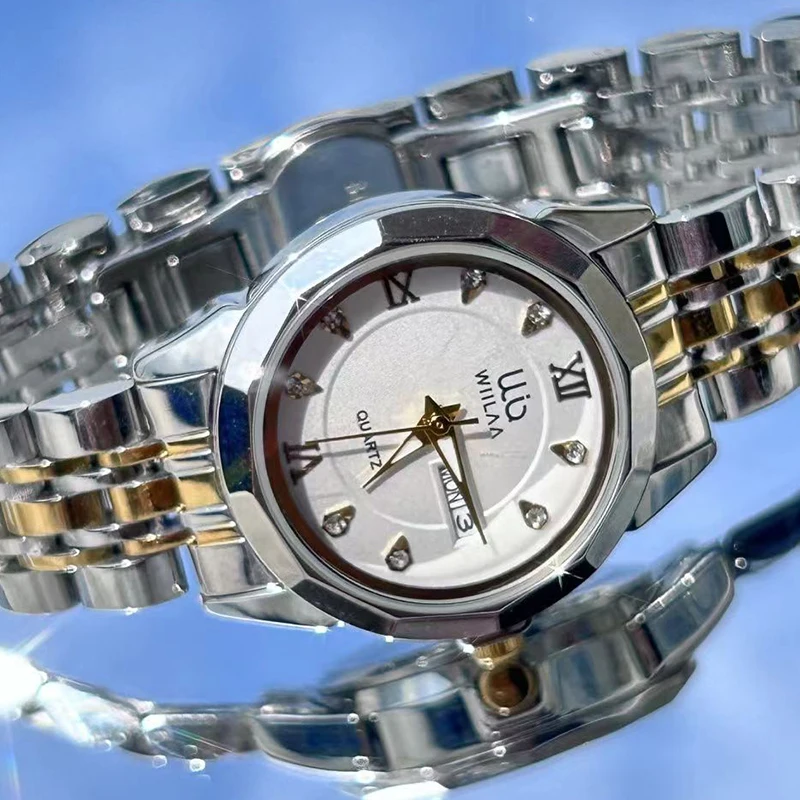 Gold Women Watches For Ladies Wrist Watches Waterproof Date Week Luxury Brand Fa