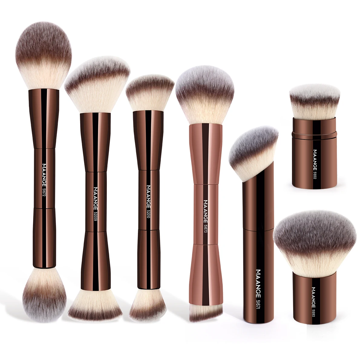 MAANGE Makeup Brushes Double Head Foundation Powder Concealer Blusher Bronzer Ma