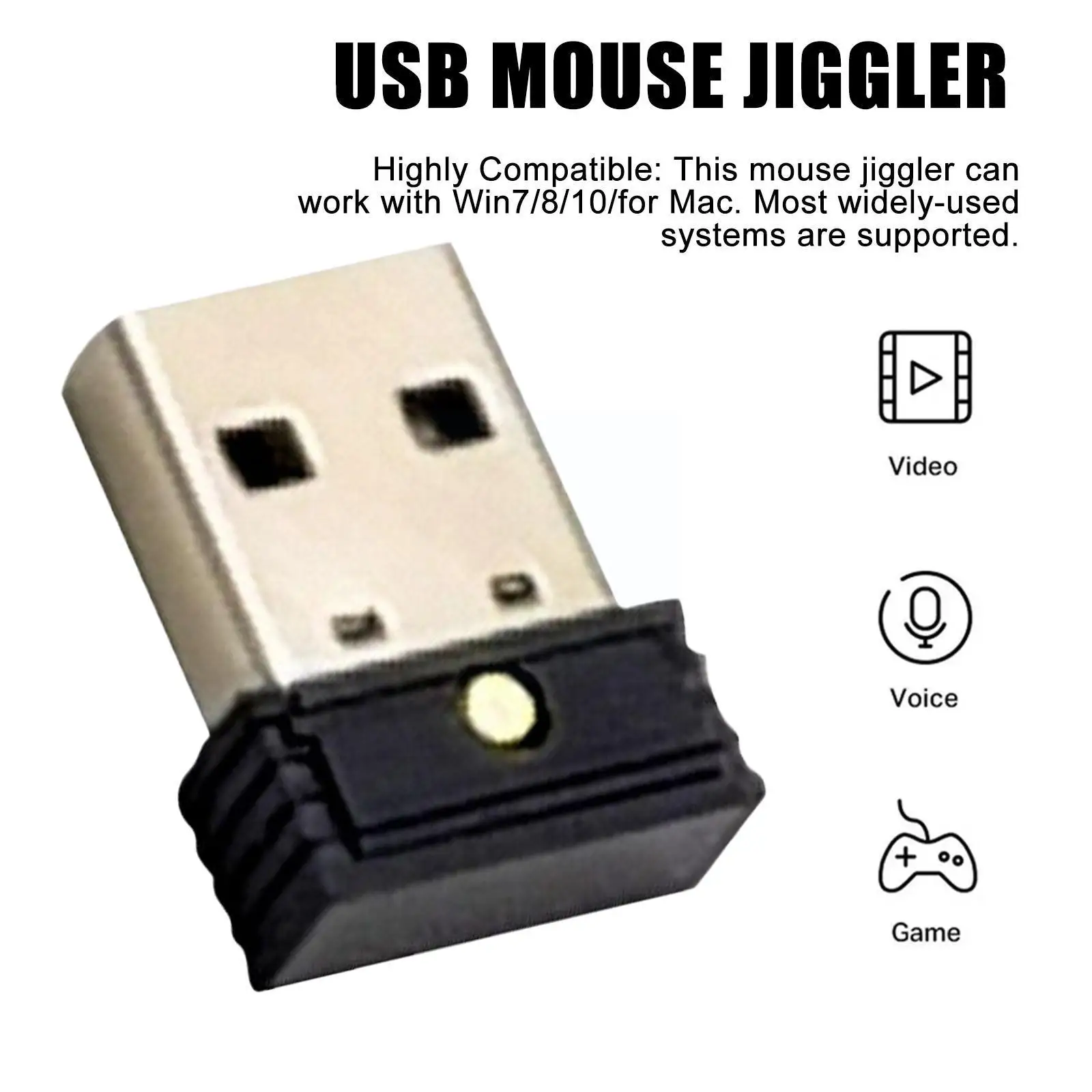 1pcs Usb undetectable Automatic Computer Keeps Computer Movement Jiggler, Mouse