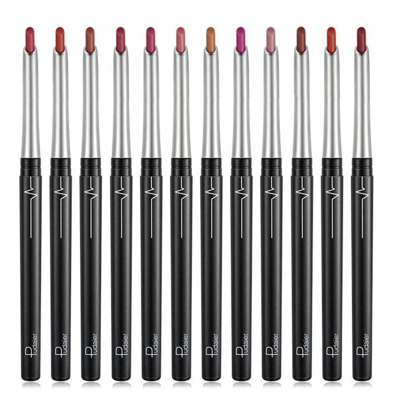 Colors Long Lasting Matte Lip Liner Pencil Waterproof Easy To Wear Sexy Lips Mak