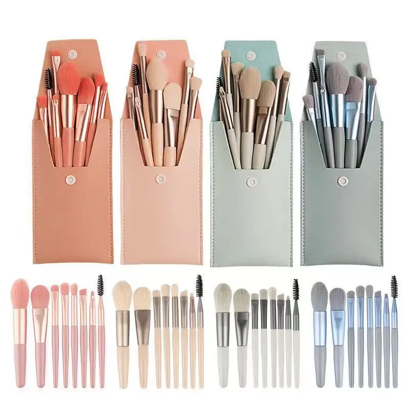 8Pcs Professional Makeup Brushes Set Cosmetic Powder Eye Shadow Foundation Blush