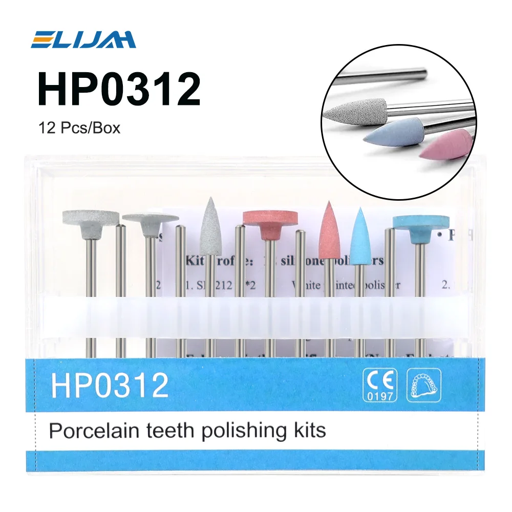 HP0312 Dental Porcelain Teeth Polishing Kits Denspay 12pcs/Box Dental Composite 
